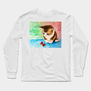 Kitten on the hunt Long Sleeve T-Shirt